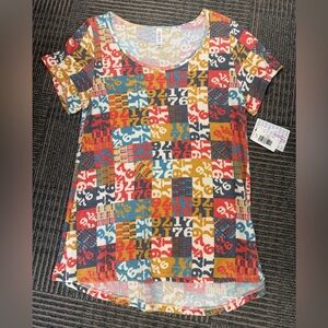 NWT LuLaRoe Classic T 1776 Americana SZ Medium